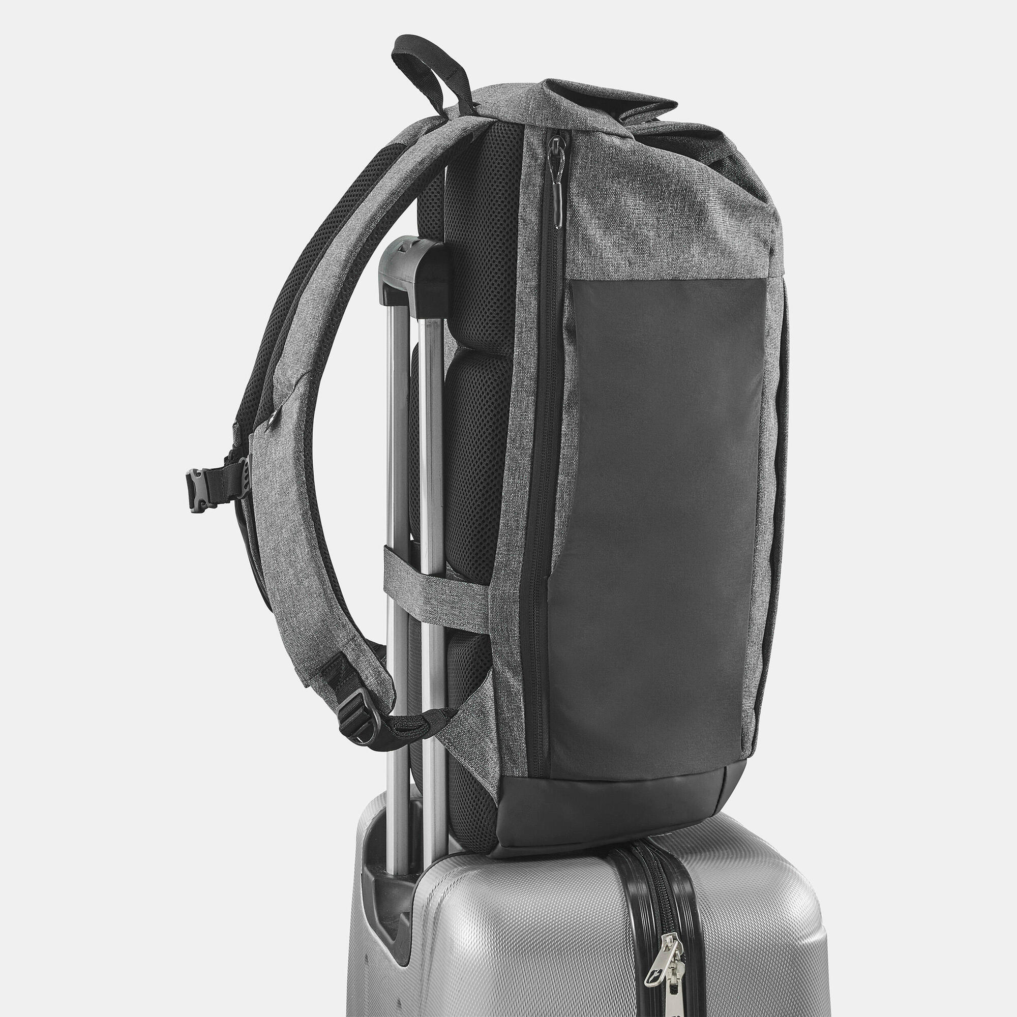 Quechua NH Escape 500 23L Rolltop Backpack - Waterproof Hiking Daypack for Outdoor Adventures & Travel