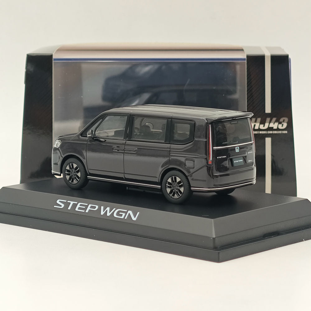 1/43 Honda STEP WGN e:HEV SPADA Twilight Mist Black Diecast Model Car - Limited Edition Collectible for Car Enthusiasts & Hobbyists - Perfect for Display, Gifts, and Japanese Car Model Collections