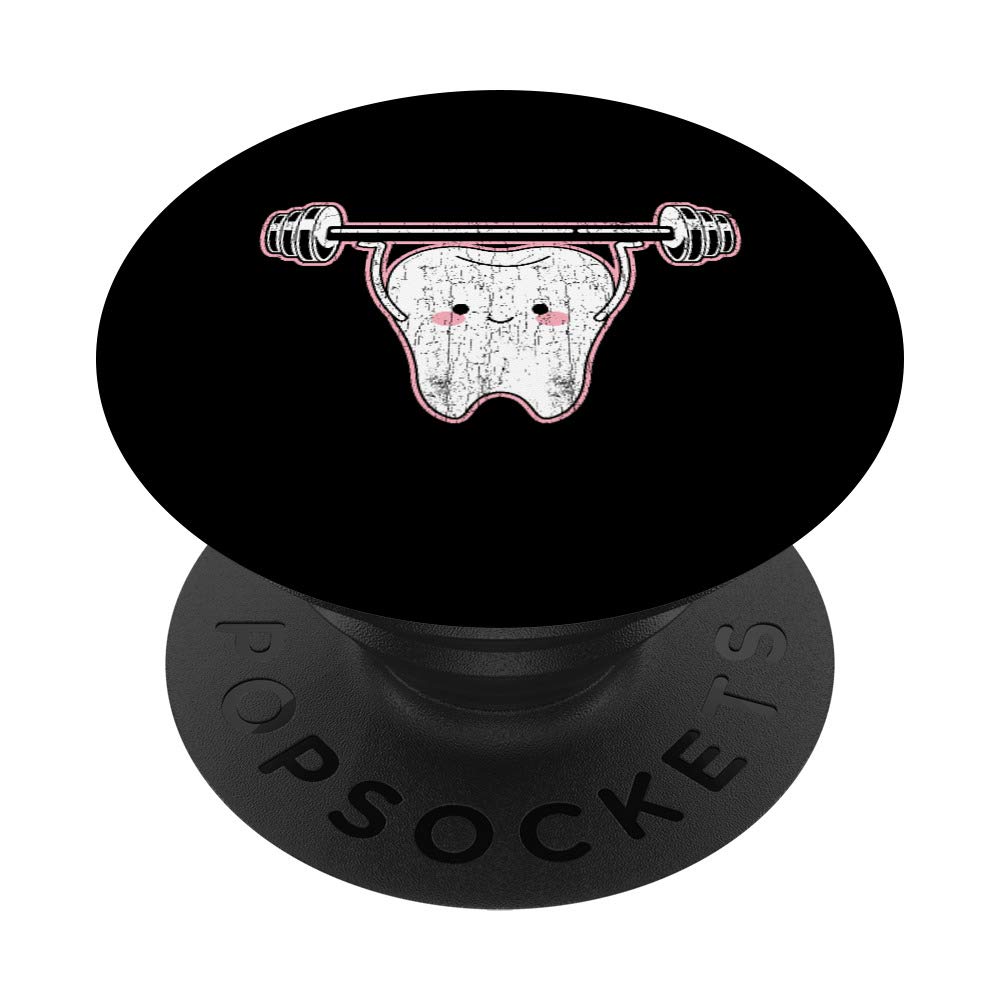 Funny Dentist & Orthodontist Gift - Tooth Themed PopSockets Swappable Phone Grip for iPhone, Samsung & Tablets - Perfect for Dental Students, Professionals & Humor Lovers