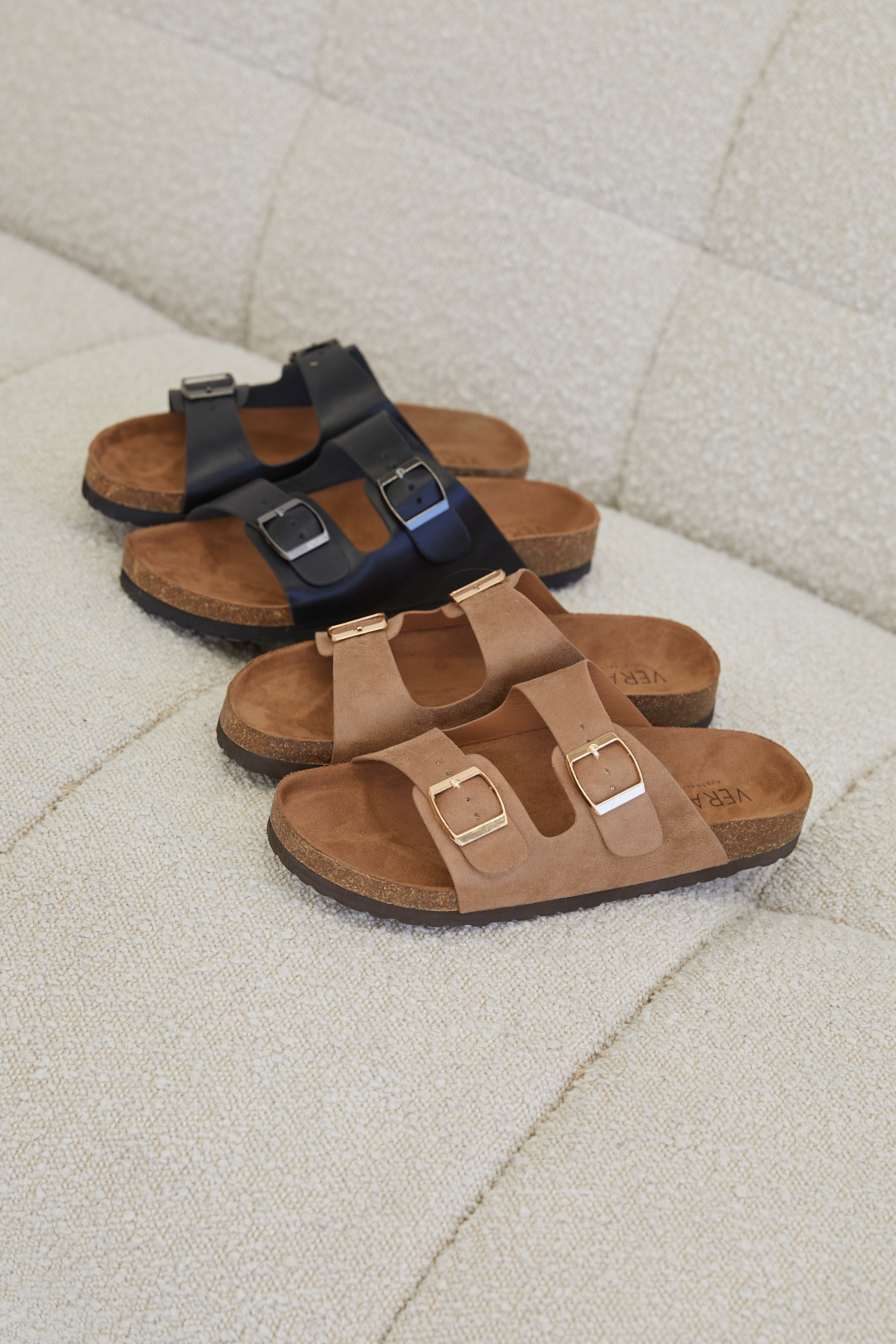 Xylo Footbed Slides - Comfortable Soft Biscuit Sandals for Men & Women | Perfect for Home, Pool, Beach & Relaxation