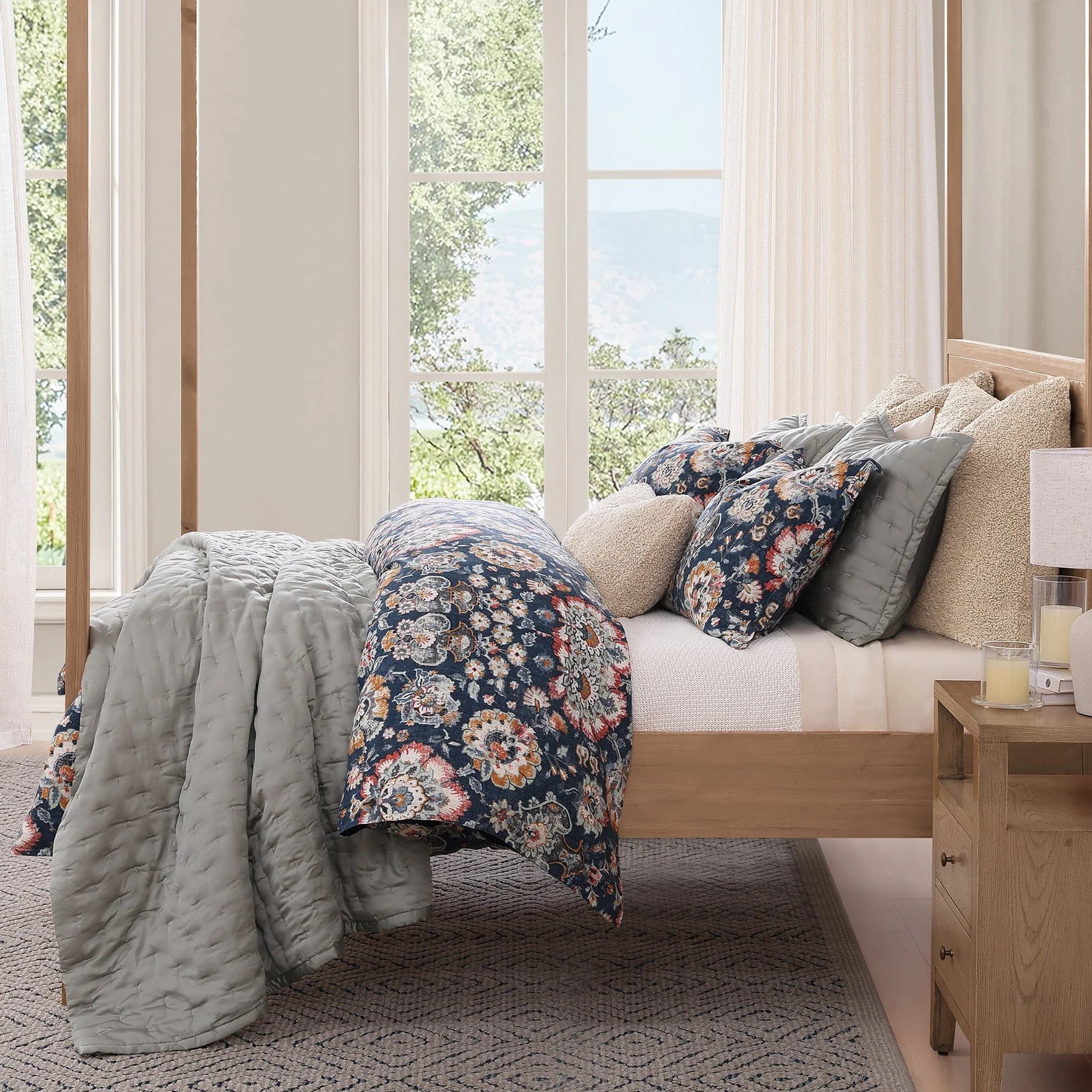 Ventana Darby Western Bedding Set - Queen Size, Rustic Cowboy Style Comforter & Pillow Shams - Perfect for Ranch, Cabin, or Southwestern Home Decor