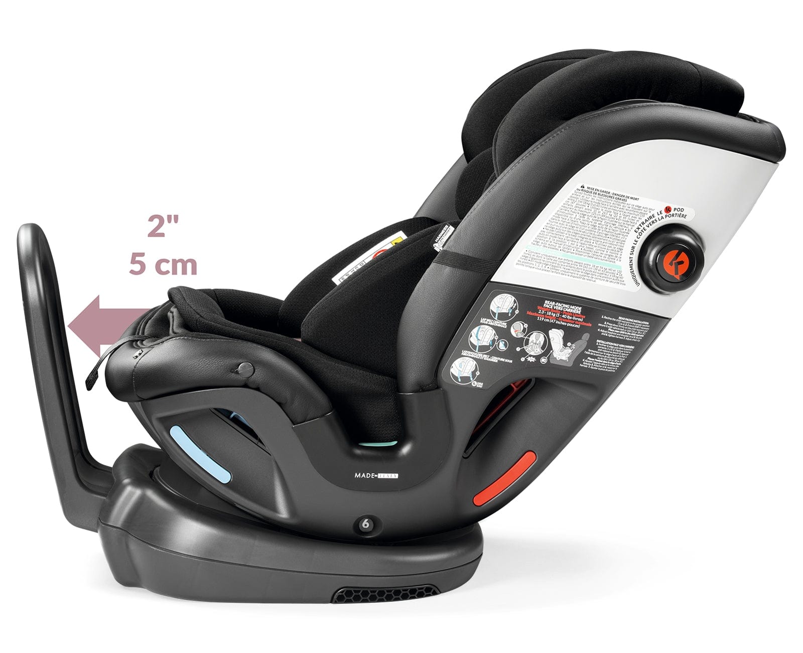 Peg Perego Primo Viaggio All-in-One Convertible Car Seat - Safe & Comfortable Infant to Toddler Car Seat for Travel | Perfect for Newborns, Airplanes & Family Road Trips