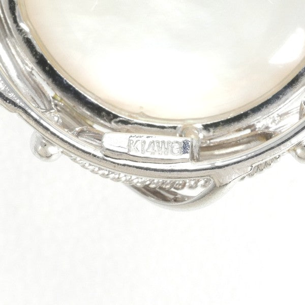 14K White Gold Semi-Round Pearl Necklace - Elegant Pearl Jewelry for Women, Perfect for Weddings, Parties & Special Occasions