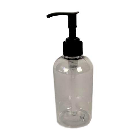 8 oz Clear Short Pump Bottle - Leak-Proof & Durable for Travel, Gym, and Home Use - Perfect for Lotions, Soaps, and Essential Oils