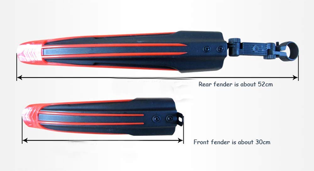 Adjustable Mountain Bike Mud Guards Set - Front & Rear Fenders for Road & Off-Road Cycling - Durable Splash Protection (Blue) - Perfect for Rainy Commutes & Trail Adventures