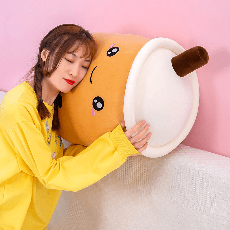 Boba Buddies Bubble Tea Plush Toy - Cute Kawaii Boba Drink Stuffed Animal for Kids & Adults - Perfect for Anime Lovers, Room Decor, and Bubble Tea Enthusiasts