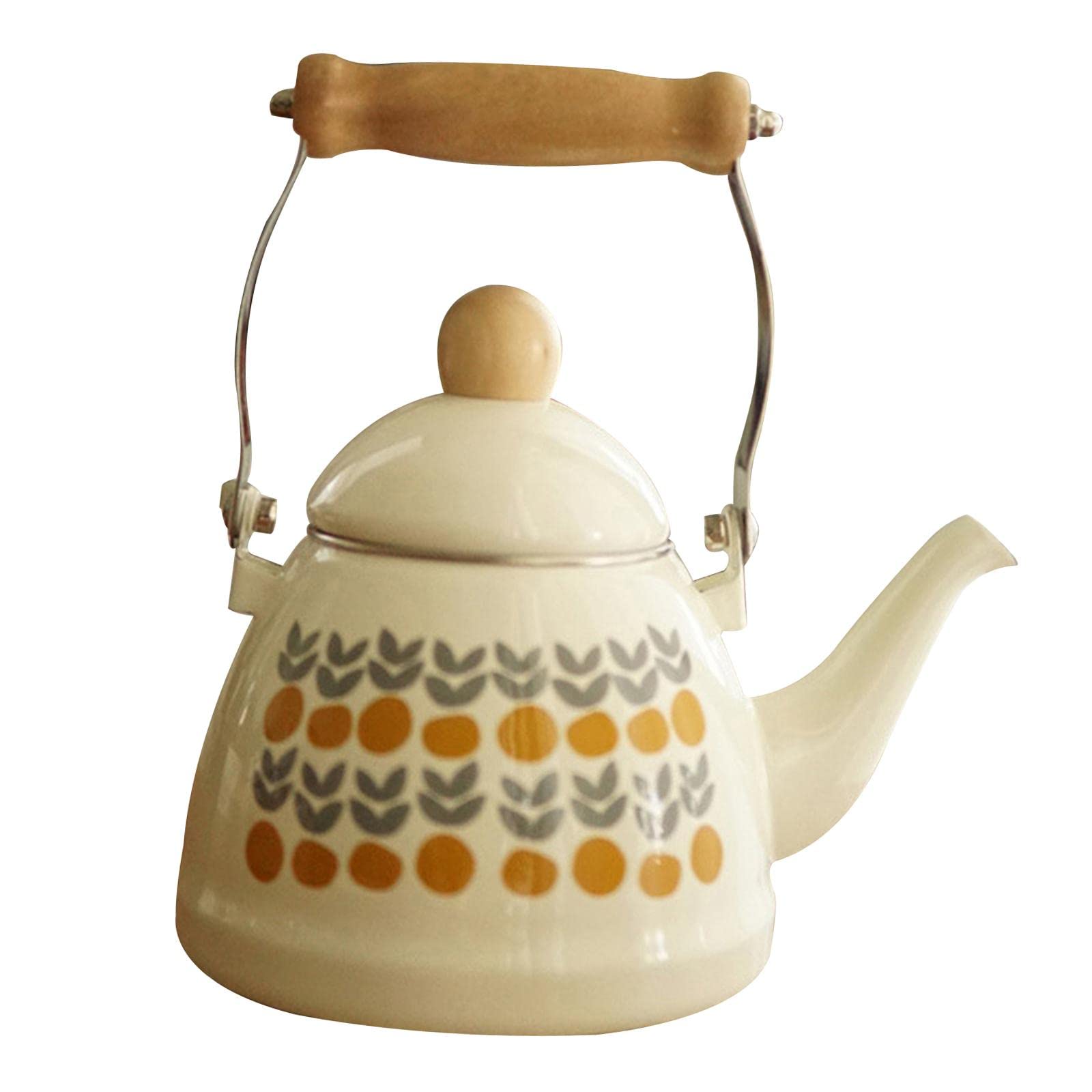 Colcolo Stainless Steel Coffee & Tea Kettle with Heat-Resistant Handle - Portable Camping Teapot, Easy to Clean Water Kettle for Home, Office & Outdoor Adventures