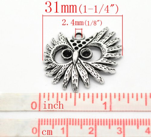 Sparkling Owl Charm Pendant Necklace & Bracelet Set - Silver Tone Jewelry for Women, Perfect for Parties, Date Nights & Gifts