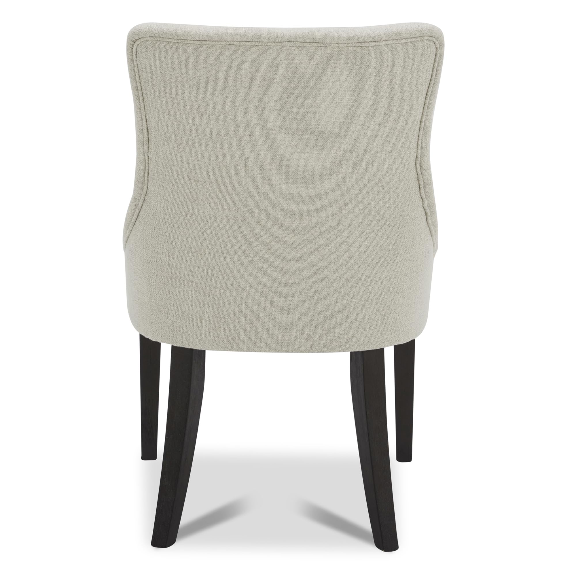 CHITA Farmhouse Tufted Dining Chairs Set of 2 - Modern Upholstered High Back Fabric Dining Room Chairs in Linen - Perfect for Kitchen, Dining Room, and Farmhouse Decor