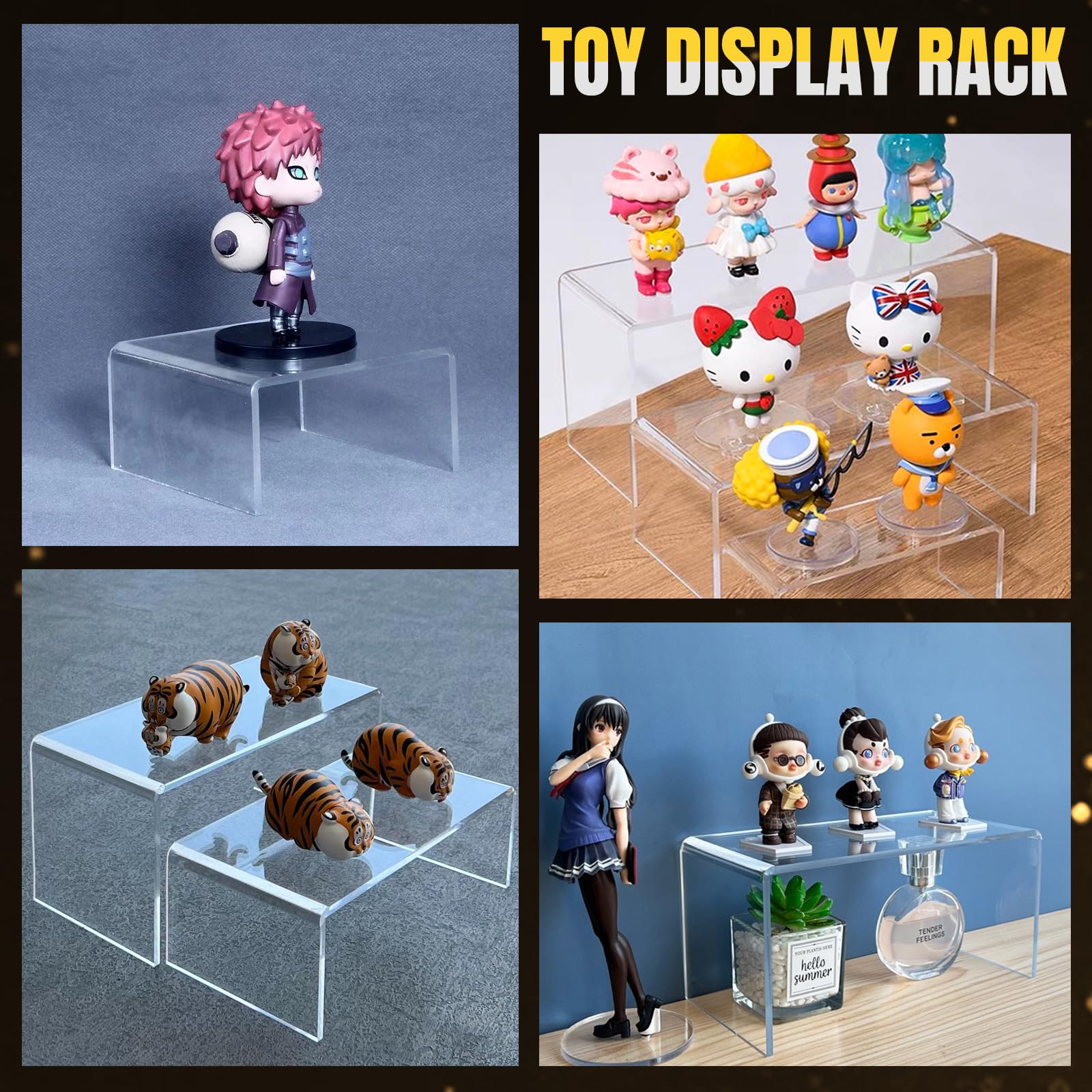 6-Piece Clear Acrylic Display Risers - 5
