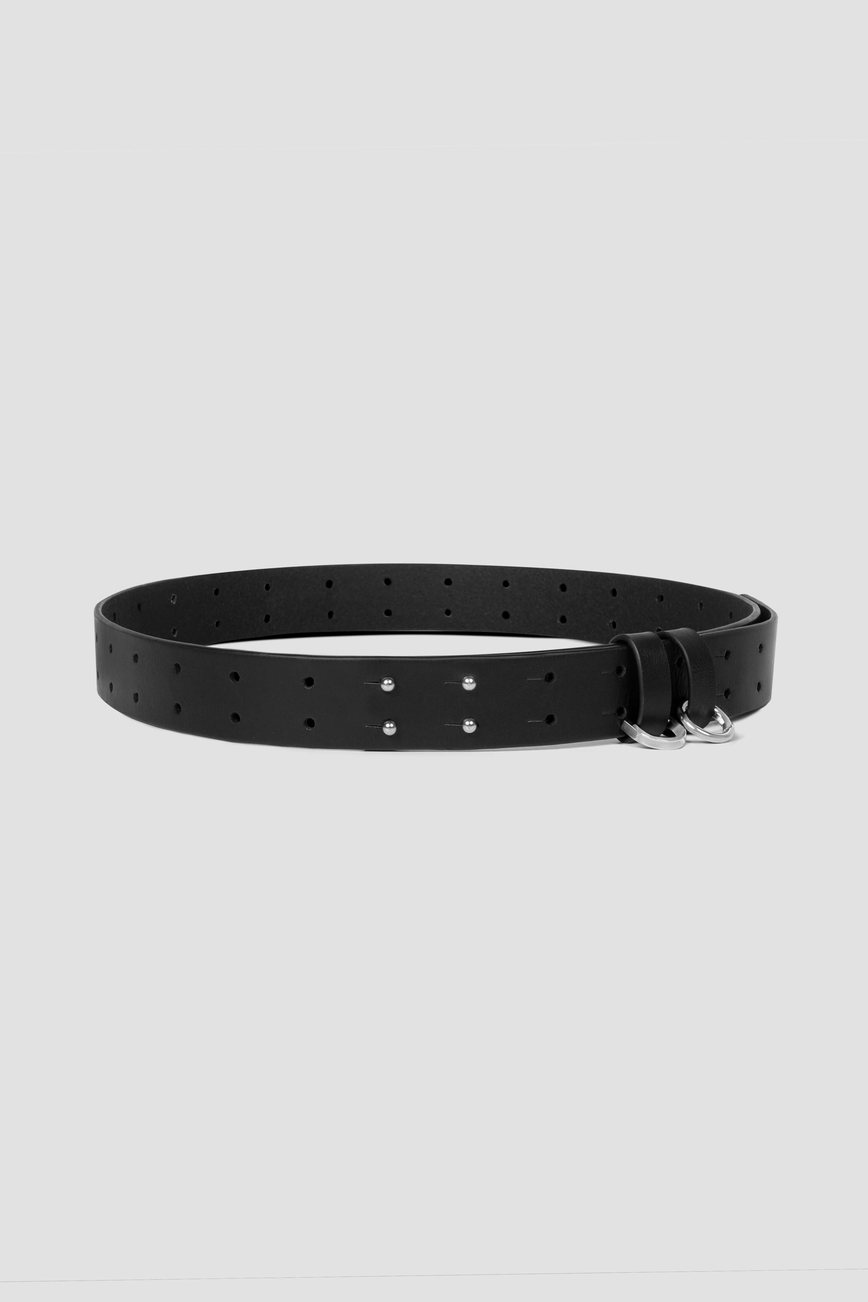 High-Quality Punched Saddle Pin Belt for Men - Genuine Leather Western Style Cowboy Belt with Decorative Studs - Perfect for Rodeo, Country Music Festivals & Western Fashion Outfits