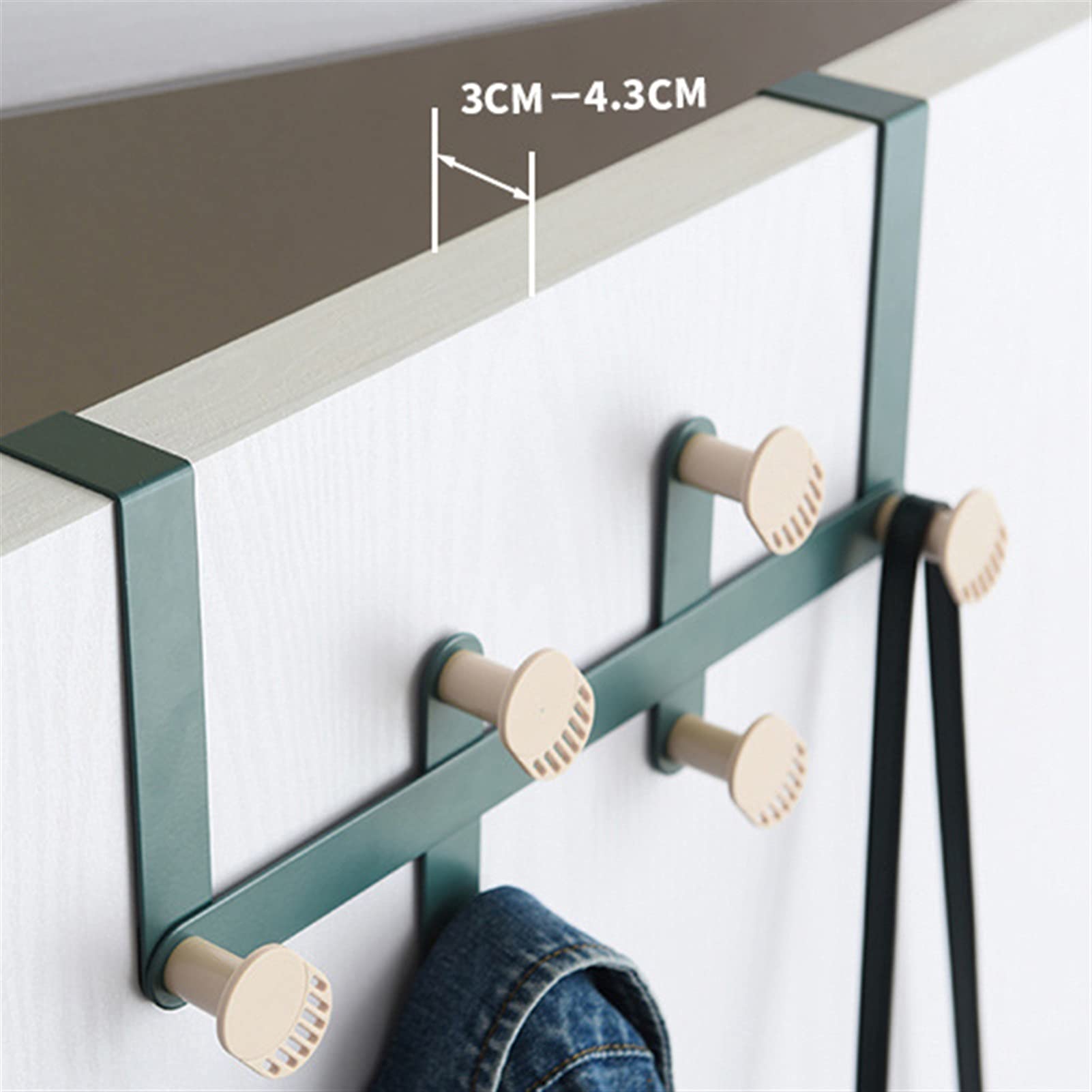 Wall Mounted Coat Rack - Space Saving Wall Hanging Organizer for Jackets, Hats, Bags & Towels - Durable White Coat Hanger for Entryway, Bathroom, Kitchen & Bedroom Storage - Perfect for Small Spaces & Home Organization