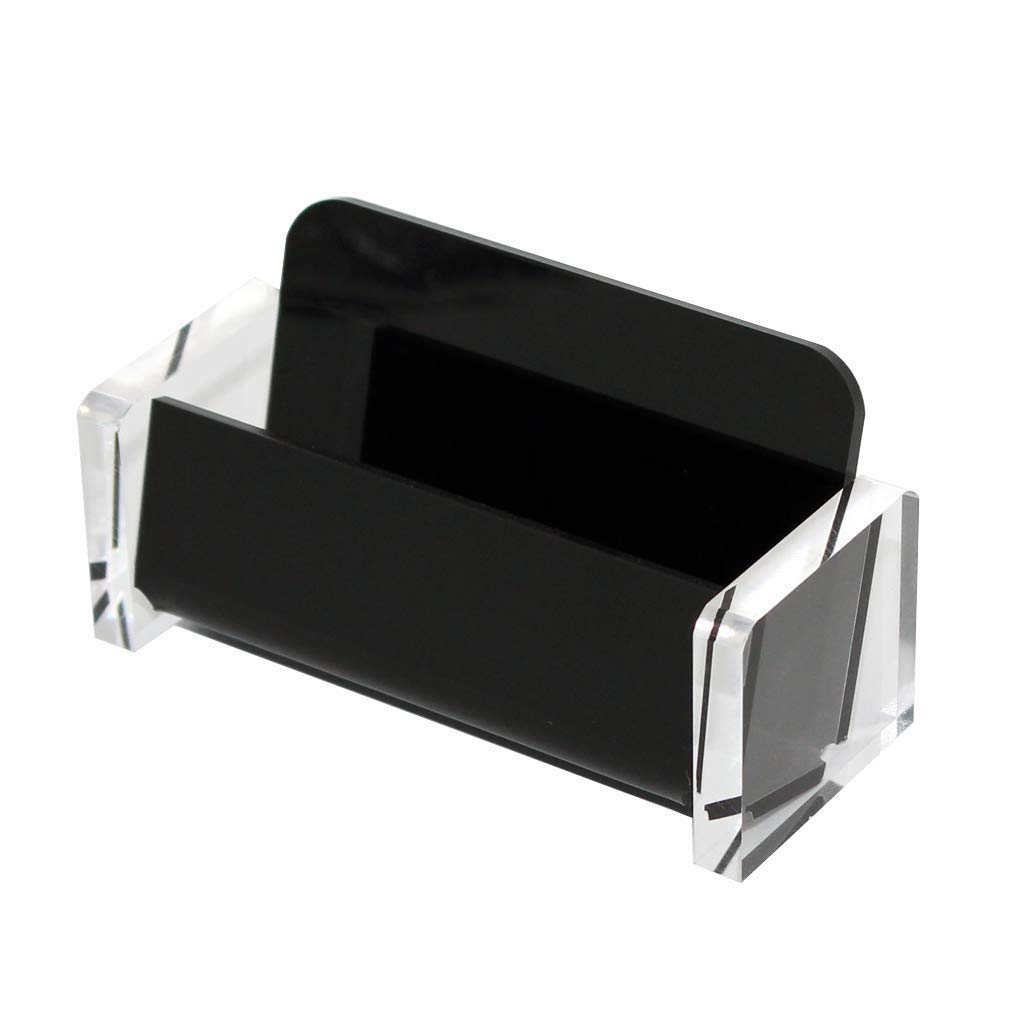 Acrylic Business Card Holder Display Stand for Office Desk - Elegant Desktop Business Card Organizer for Professionals, Meetings & Networking Events