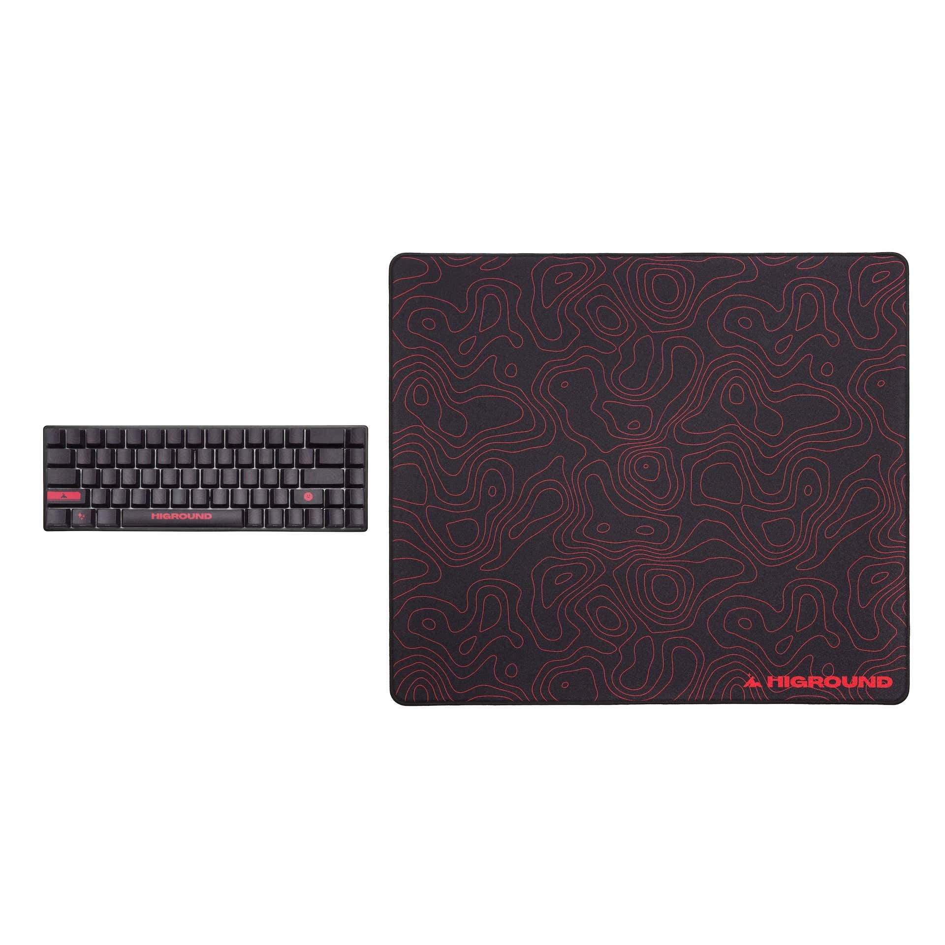 Higround Large Gaming Mouse Pad 50 x 45 cm - Non-Slip Rubber Base, Smooth Surface for Precision Control - Perfect for PC, Laptop & Office Workstations - LAVAROCK Series