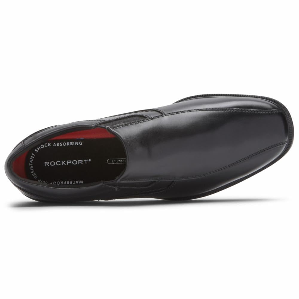 Rockport Taylor Waterproof Men's Slip-on Dress Shoes - Comfortable Black Leather Loafers for Business & Casual Wear - Size 9.5 X-Wide (EE) - Perfect for Office, Travel & Formal Occasions
