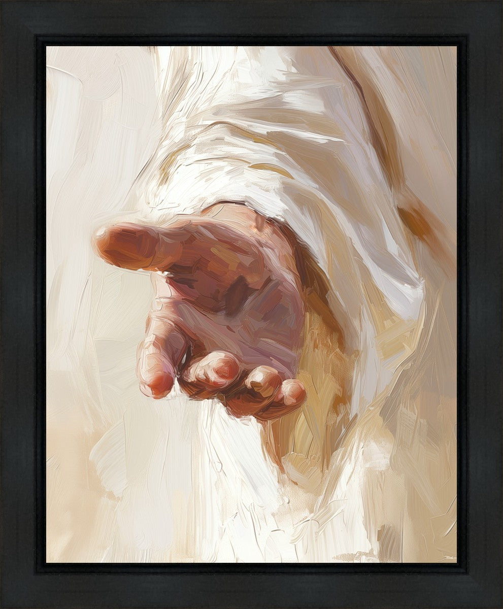 Graven on His Palm Gallery Wrap Canvas - Religious Wall Art Decor for Home, Church & Office - Inspirational Bible Verse Artwork