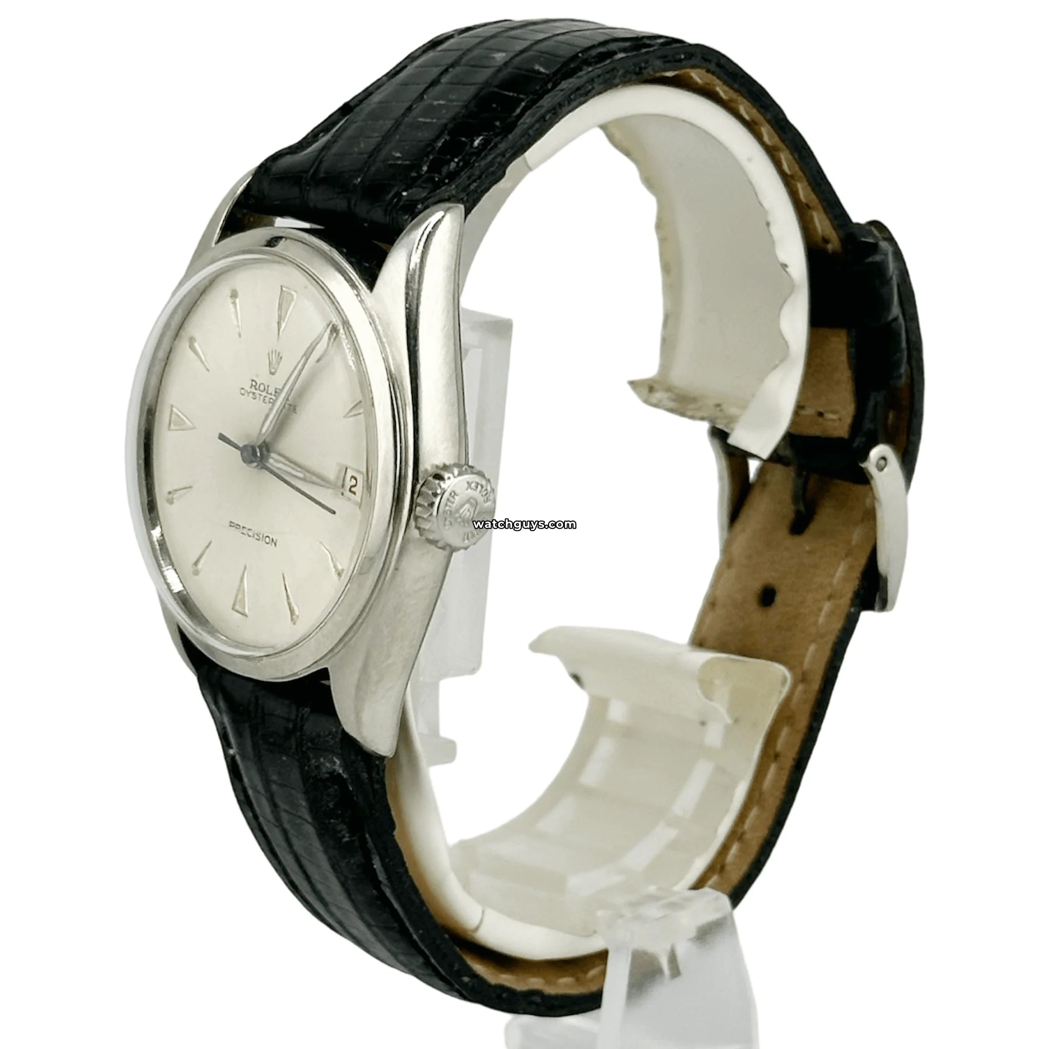 Vintage Rolex Oysterdate 6094 Men's Silver Watch - Luxury Classic Timepiece for Business, Formal & Special Occasions