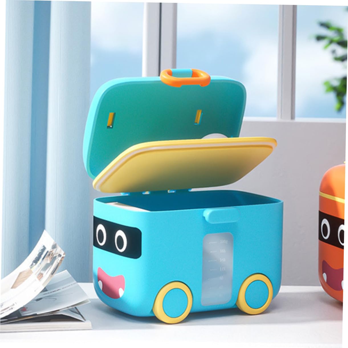 Airtight Travel Formula Dispenser - Portable Plastic Milk Powder Container for Baby Formula Storage | Perfect for On-the-Go Feeding, Travel, and Daily Use