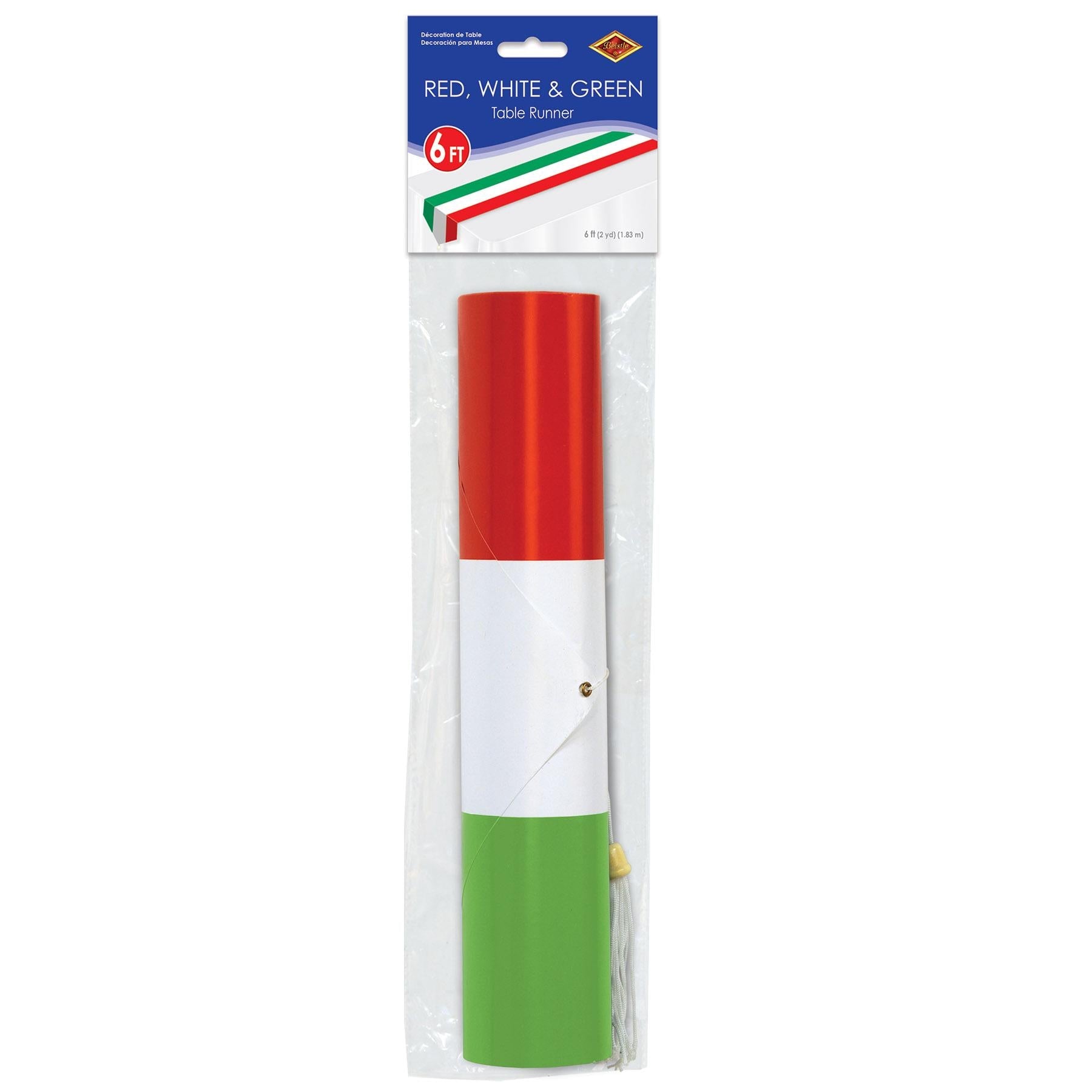 Beistle Fiesta Printed Red, White & Green Paper Table Runners - 12 Pack for Cinco de Mayo, Mexican Fiesta & Party Decorations