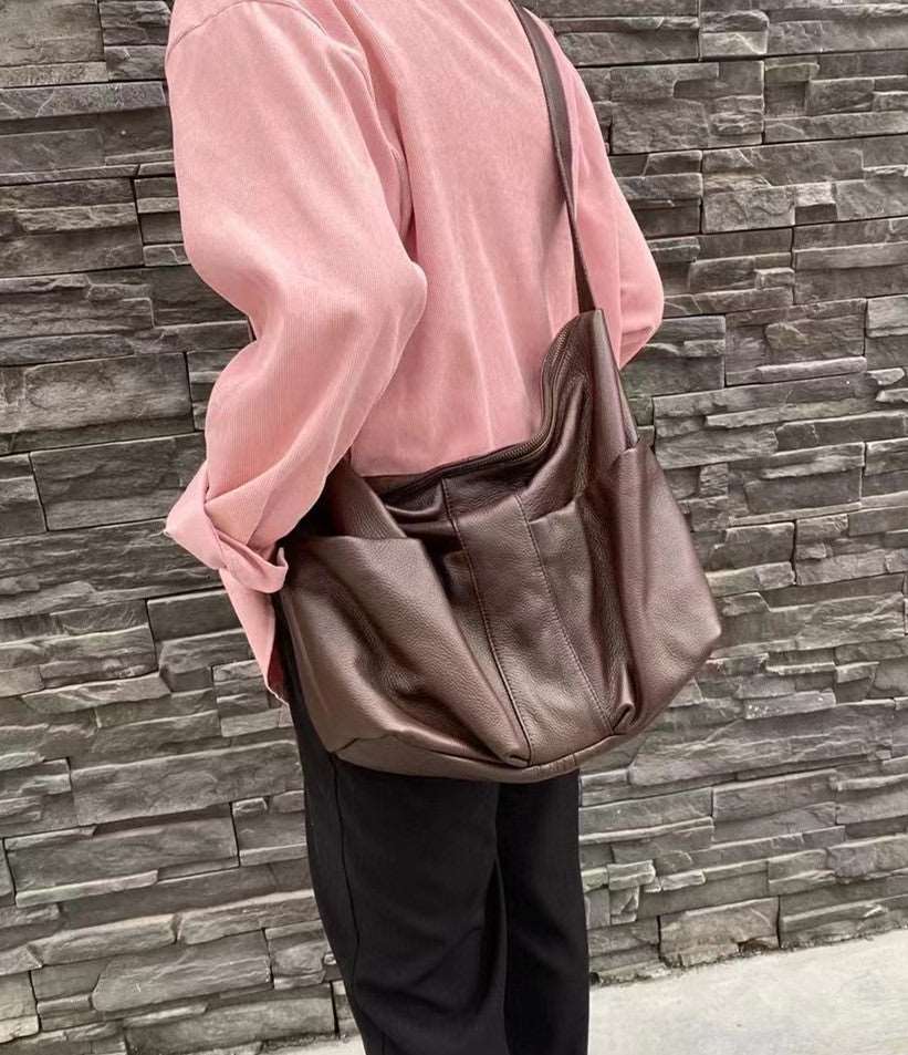 Stylish Genuine Leather Crossbody Bag for Women - Fashionable & Durable Everyday Shoulder Purse - Perfect for Work, Travel, and Shopping