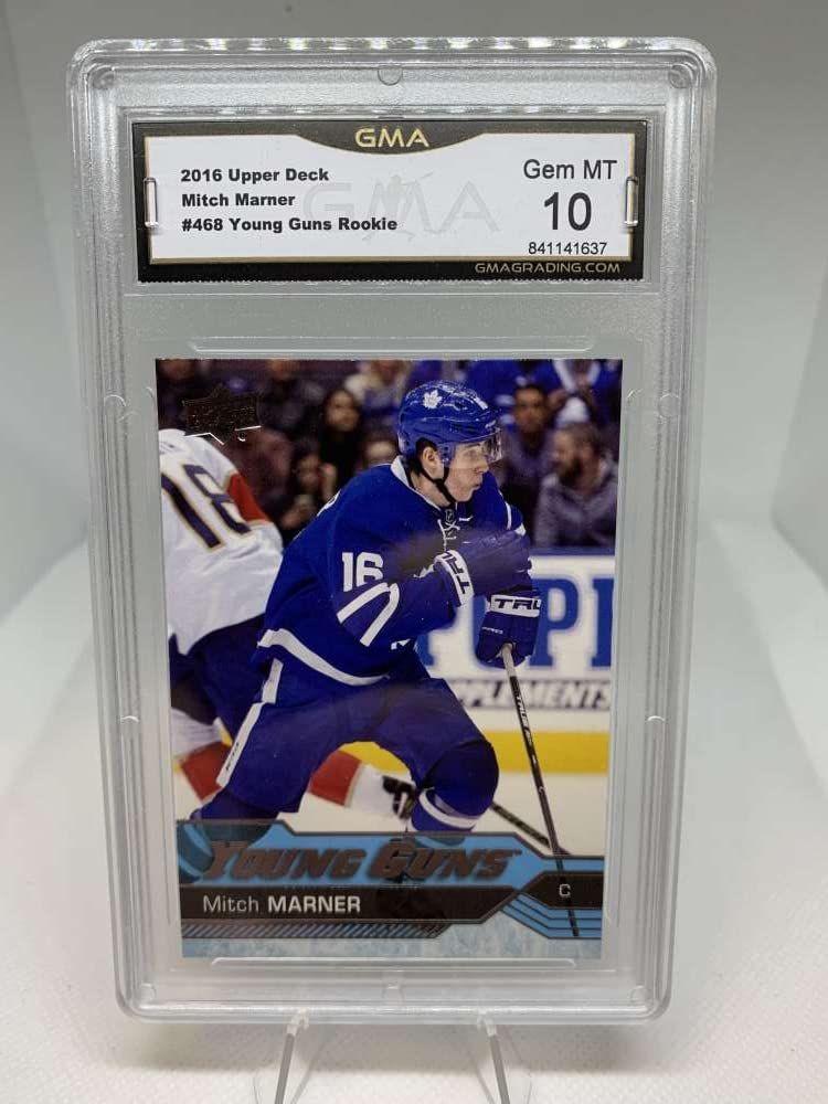 GMA Graded GEM MINT 10 Mitch Marner Rookie Card - Toronto Maple Leafs Collectible