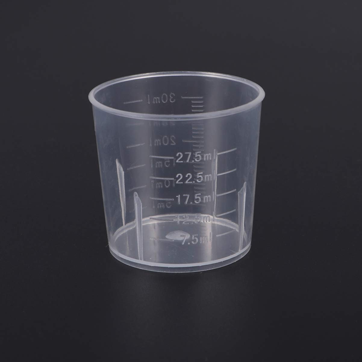 30pcs 30ml Plastic Graduated Measuring Cups - Clear Kitchen Measuring Tools for Baking, Cooking & Lab Use