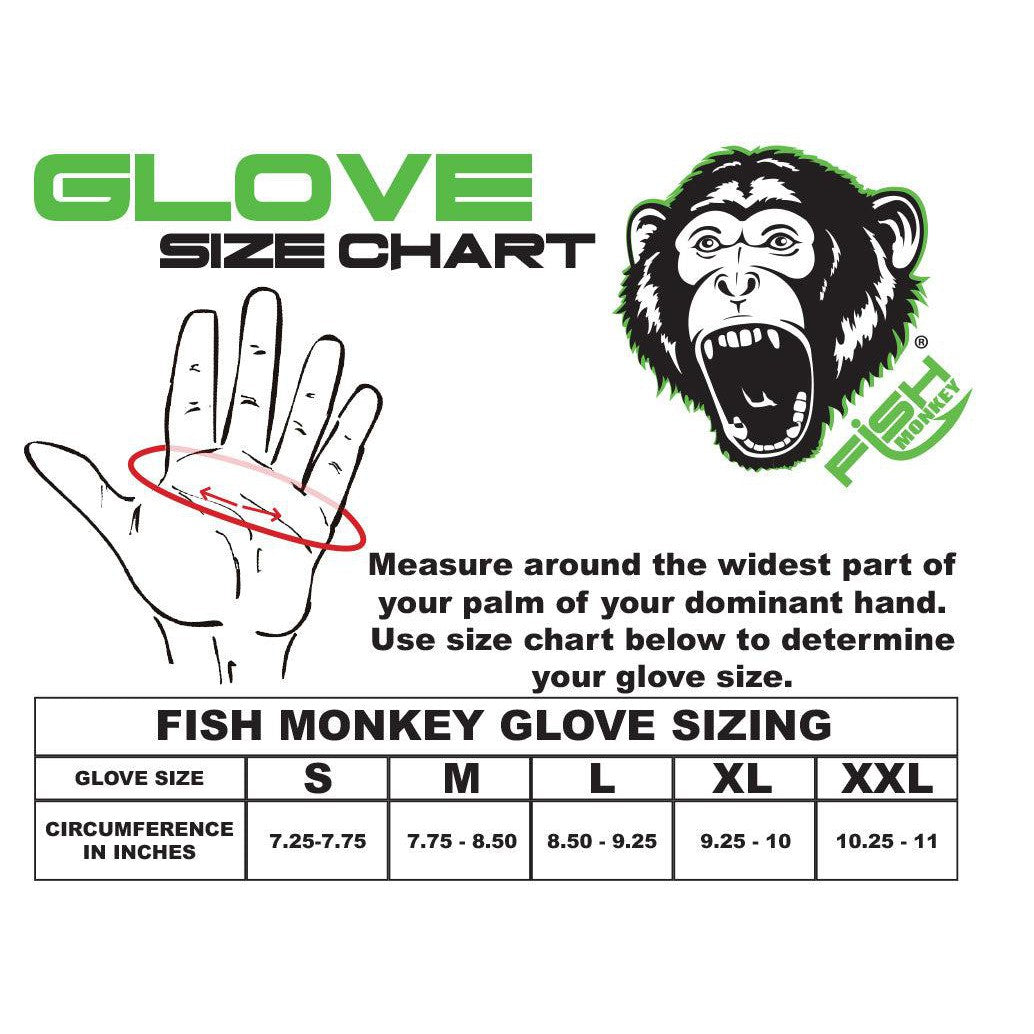 Fish Monkey Free Style Custom Fit Gloves - UPF 50+ Sun Protection, Breathable & Flexible for Fishing, Gardening, and Outdoor Activities
