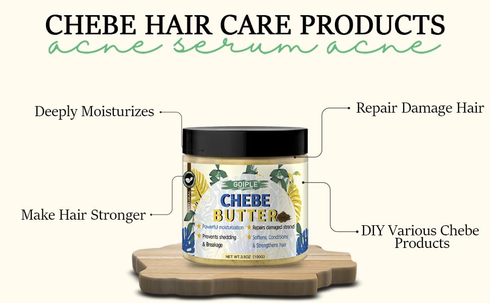 Chebe Hair Growth Butter for Men & Women – Deep Moisturizing Chebe Hair Grease for Dry Hair Treatment, Thickening & Strengthening | Natural Hair Care for Growth, Hydration & Repair – Perfect for Daily Use, Protective Styling & Natural Hair Revival