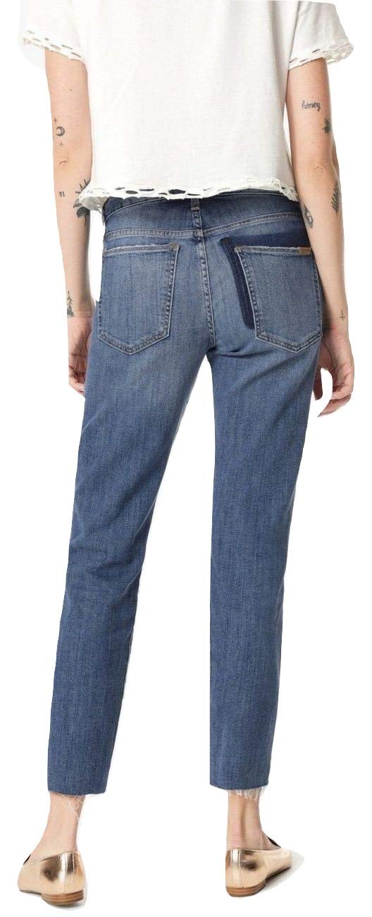 Joe's Jeans The Smith Mid-Rise Straight Crop Denim Pants for Women - Classic Blue Stretch Denim, Comfortable Fit for Casual Wear, Office & Weekend Outings
