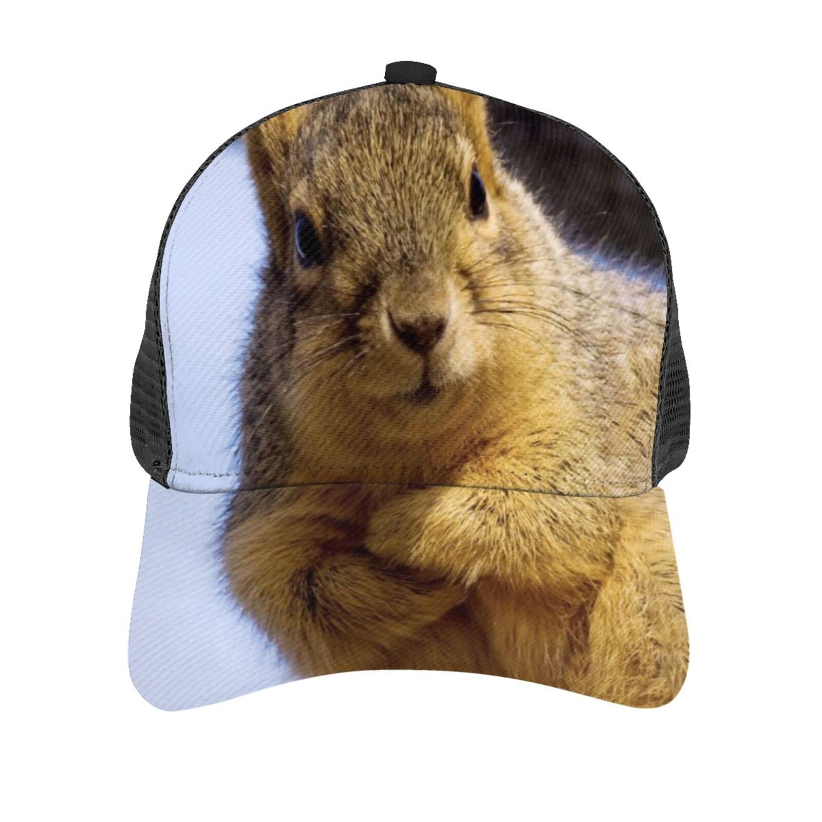 Grazing Giraffe Baseball Cap for Men & Women - Breathable Mesh Trucker Hat with Adjustable Strap - Perfect for Outdoor Activities, Sports, and Casual Wear