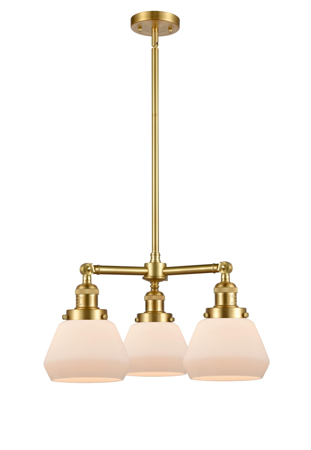 Fulton 3 Light Chandelier - Elegant Ceiling Fixture for Dining Room, Bedroom & Living Room Lighting | Dimmable LED Compatible | Modern Home Decor