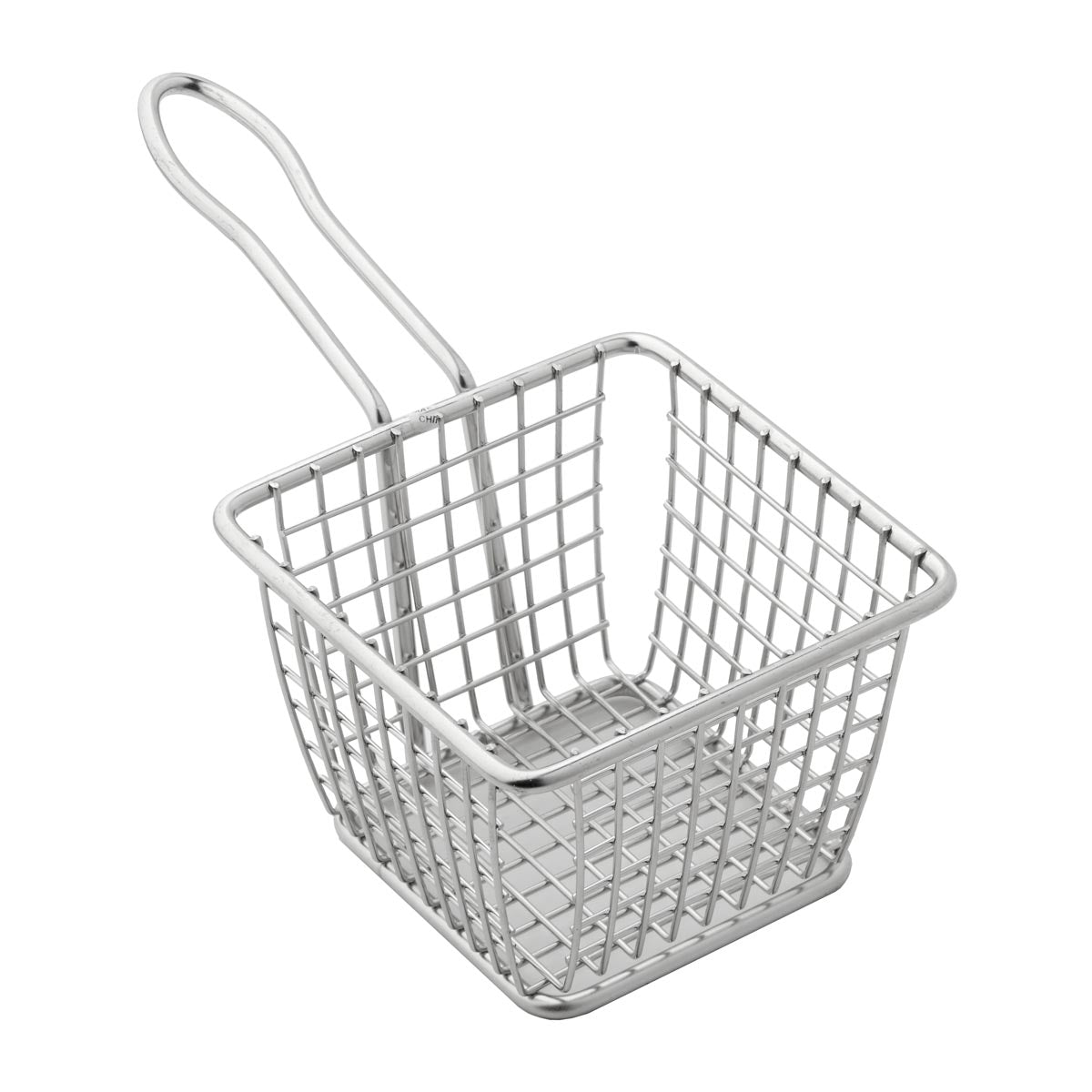 American Metalcraft FRYS443 Stainless Steel Tabletop Fry Basket - 4 Serving Capacity for Restaurants, Diners & Home Cooking