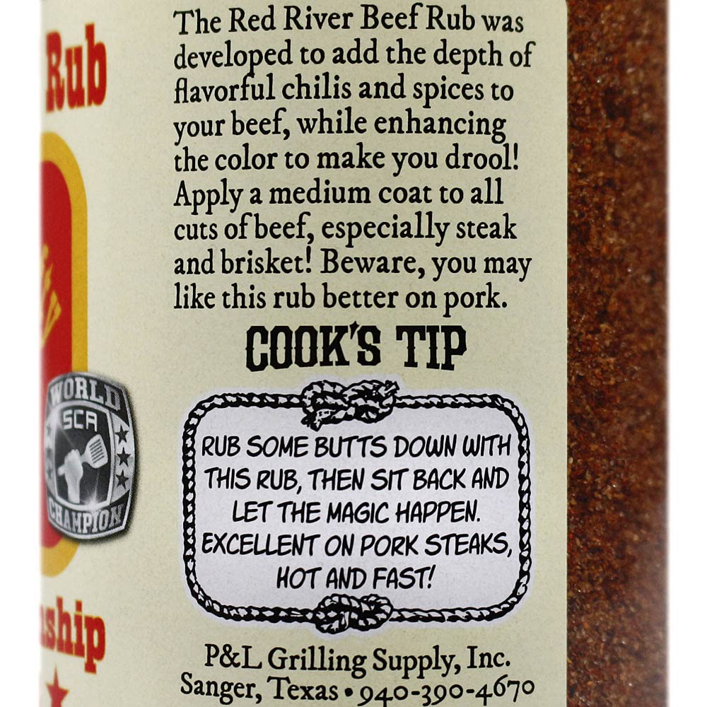 Pancho & Lefty Red River Beef Rub - Premium BBQ Seasoning for Steak, Brisket & Ribs | All-Natural Spice Blend | Perfect for Grilling, Smoking & Outdoor Cooking