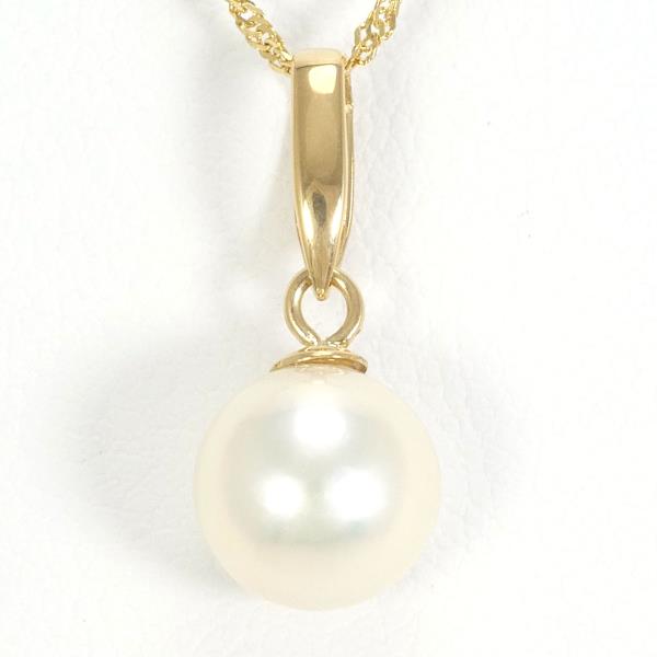 18K Yellow Gold Pearl Necklace for Women - Elegant Bridal Jewelry, Wedding Gift, Anniversary Present - Perfect for Formal Events & Special Occasions