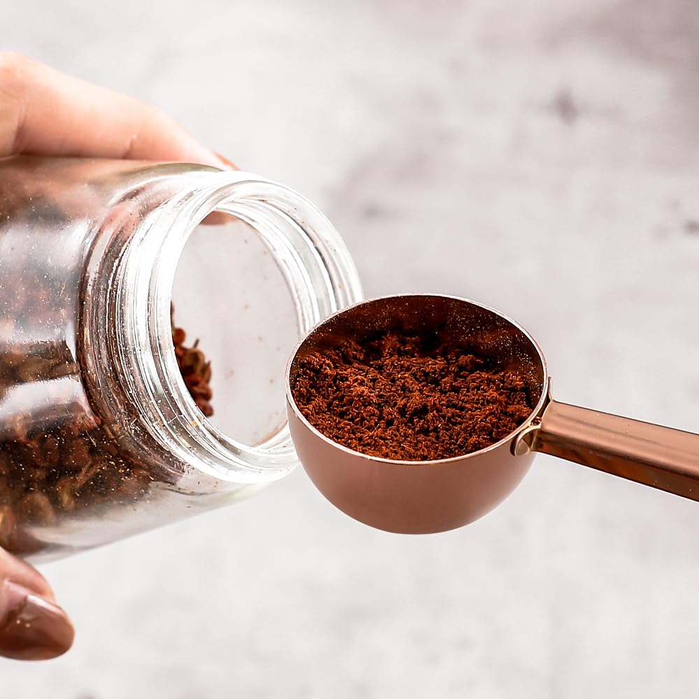 **20ml Multi-Function Coffee Scoop with Bag Clip & Sealed Clamps - Perfect for Measuring Coffee, Powder, Milk & Spices (Rainbow Color) | Ideal for Kitchen, Camping & Travel**