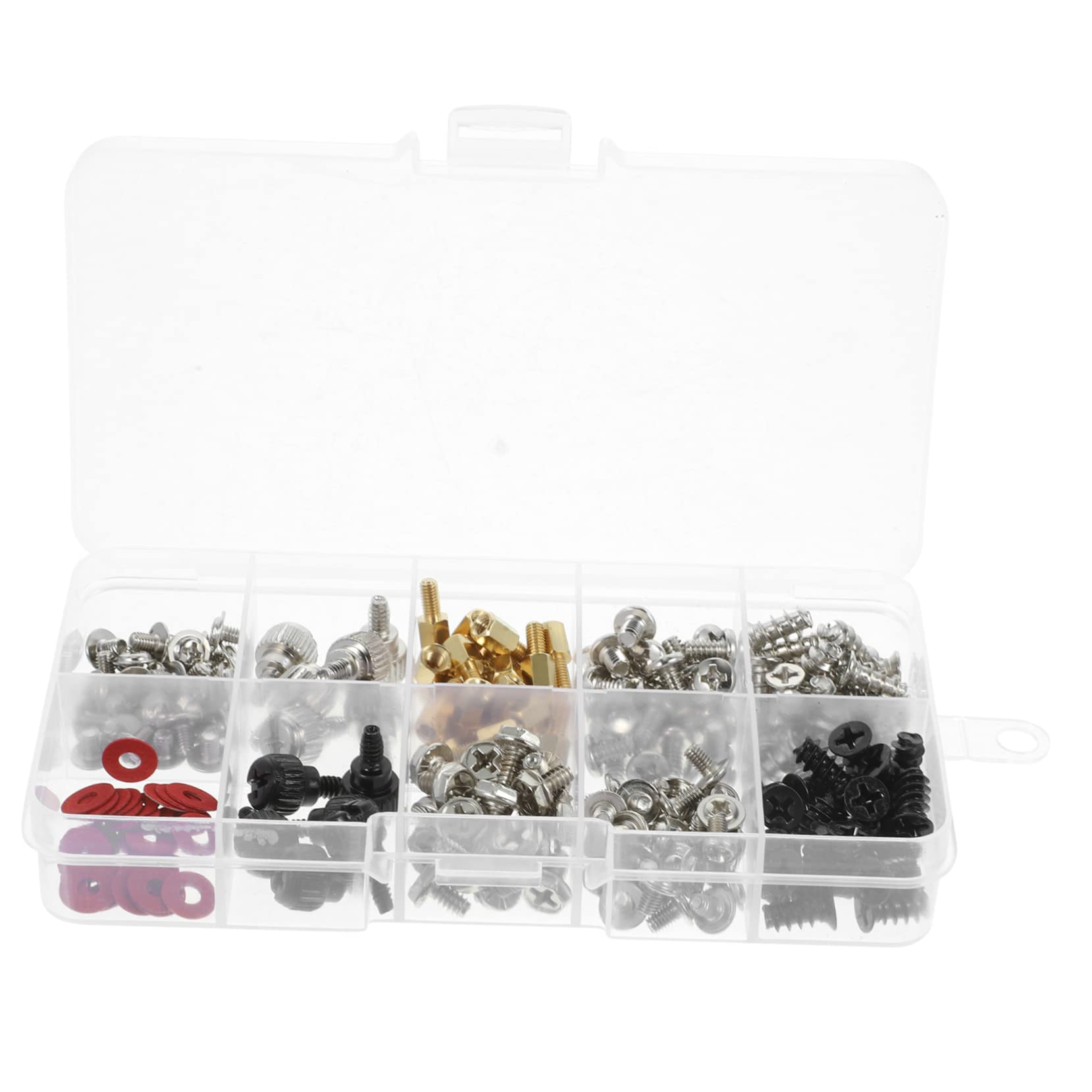 Mikikit 2 Sets Computer Screw Standoffs Assortment Kit - Carbon Steel Nickel Plated Self-Tapping & Countersunk Screws for Laptop, PC, and Electronic Repair | Perfect for DIY Computer Builds and Hardware Maintenance