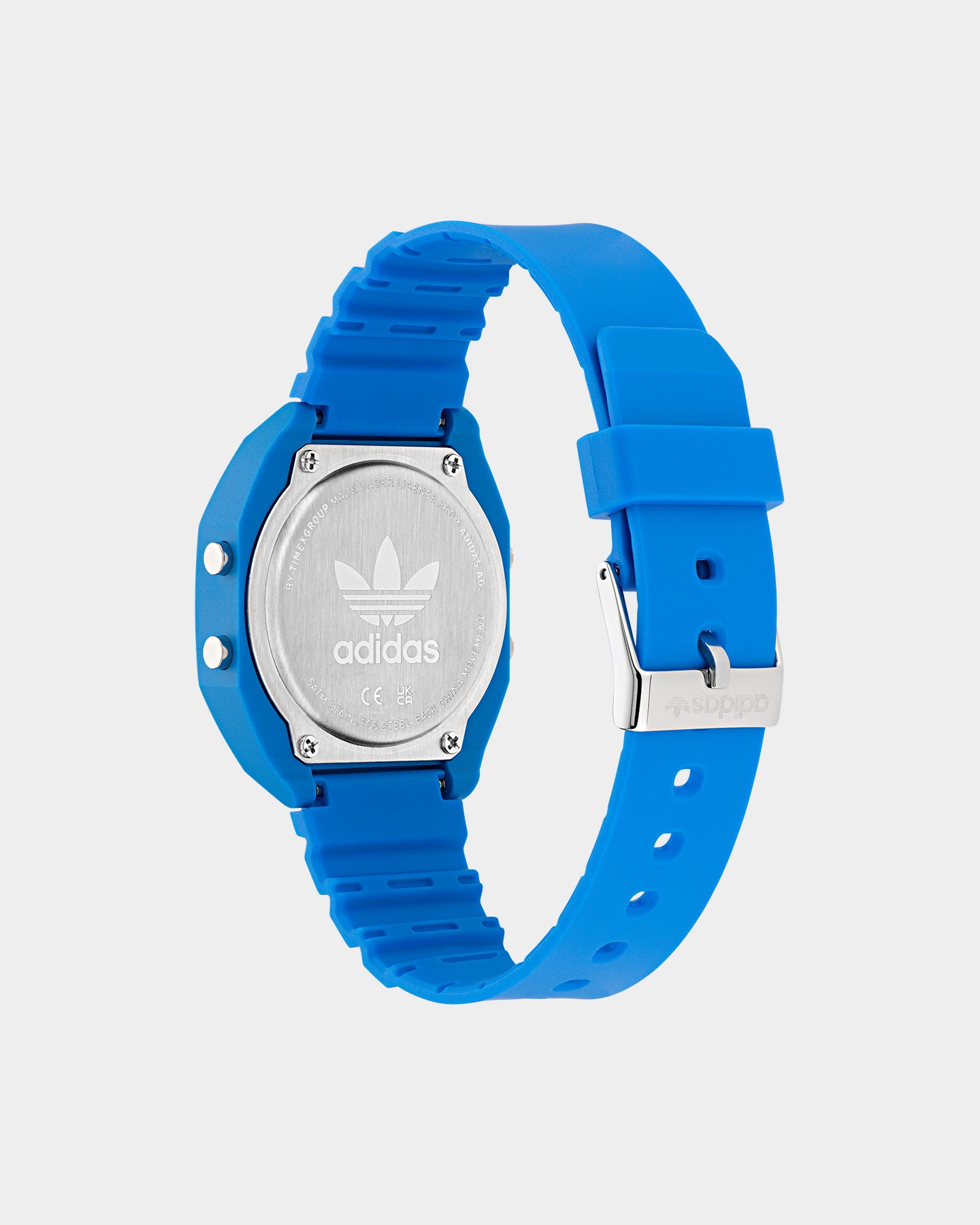 Adidas Digital Two Watch for Men - Blue Sports Watch with Stopwatch & Alarm - Perfect for Running, Gym & Outdoor Activities