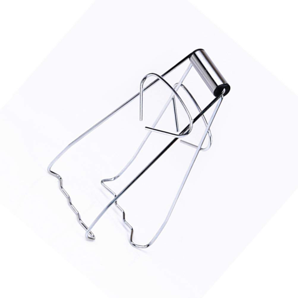 Stainless Steel Foldable Hot Plate Gripper - Universal Kitchen Clamp Tong for Pots, Bowls & Dishes - Heat-Resistant Crockery Holder for Cooking, Serving & BBQ