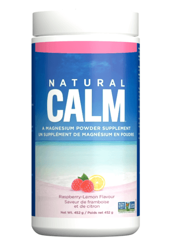 Natural Calm Magnesium Citrate Powder - Raspberry Lemon Flavor (16 oz) for Stress Relief, Sleep Support & Muscle Relaxation - Perfect for Nighttime Relaxation & Post-Workout Recovery