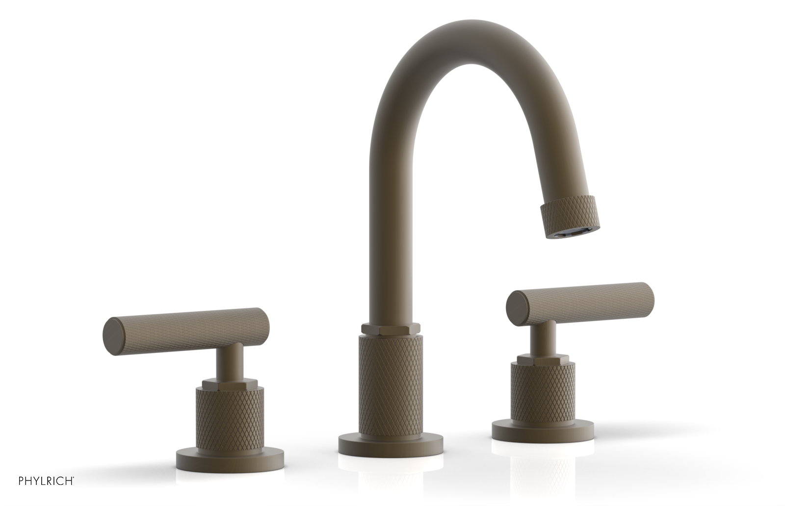 DUSTRIE Widespread Bathroom Faucet with Lever Handle & Knurled Design 371-02 - Perfect for Modern Vanities and Powder Rooms