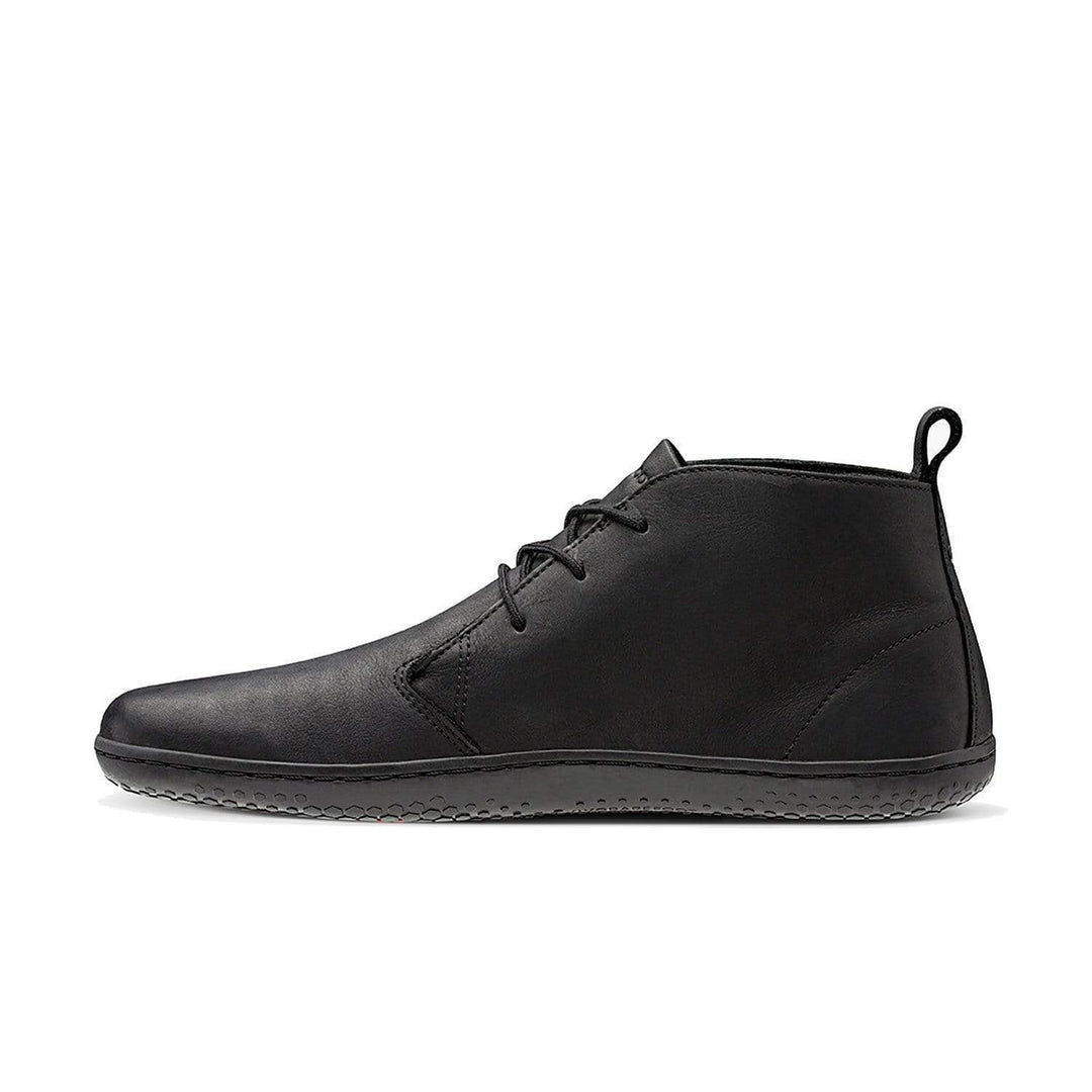 Vivobarefoot Men's Gobi III Leather Boots - Obsidian Color | Barefoot Minimalist Shoes for Hiking & Everyday Wear