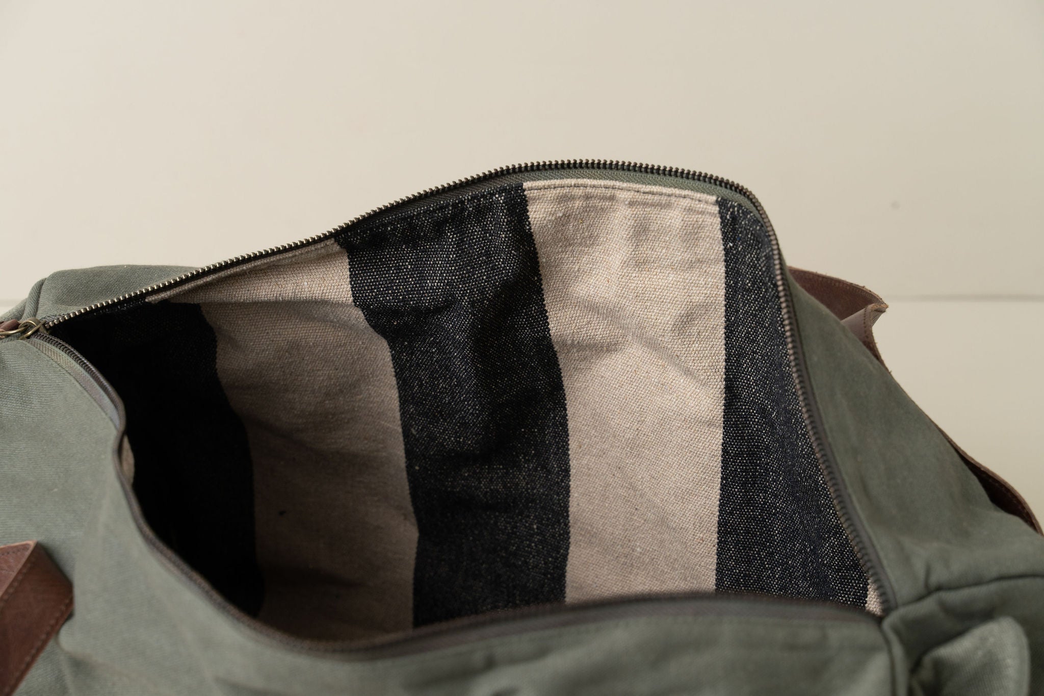 Journey Duffle Canvas Bag - Olive Green Travel Duffel Bag for Gym, Weekend Trips & Outdoor Adventures | Water-Resistant & Durable Carry-On Luggage