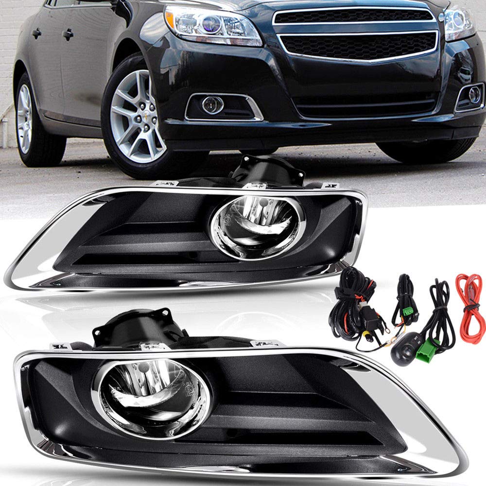 Clear Front Bumper Fog Lights Kit with Switch & Wiring - Compatible with GM2592301 GM2593301 - Perfect for Night Driving & Off-Road Adventures