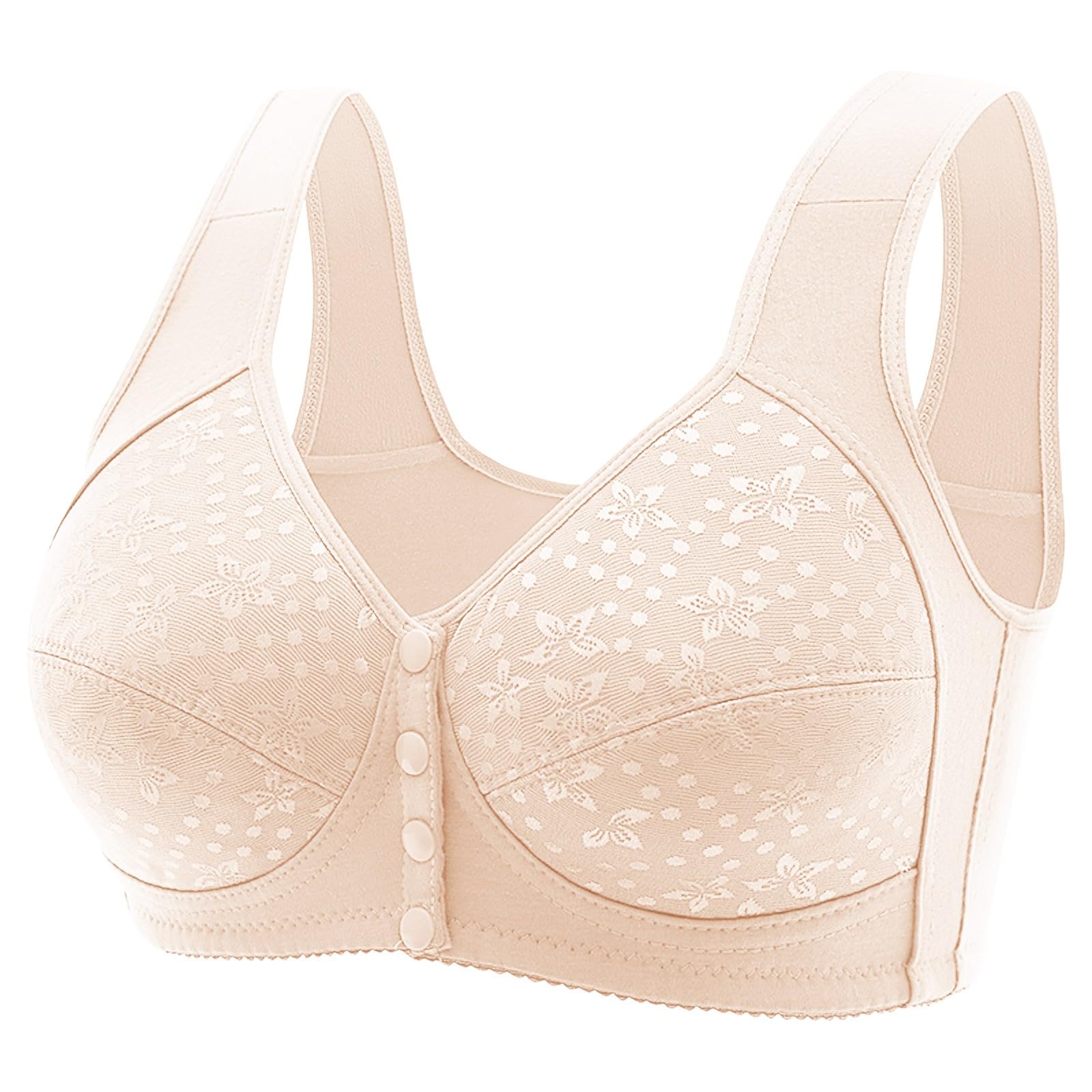 Women's Daisy Bras - 2024 Wireless Full Coverage Front Closure Bras, Soft Comfort Everyday Bra for Women | Perfect for Work, Yoga & Relaxation