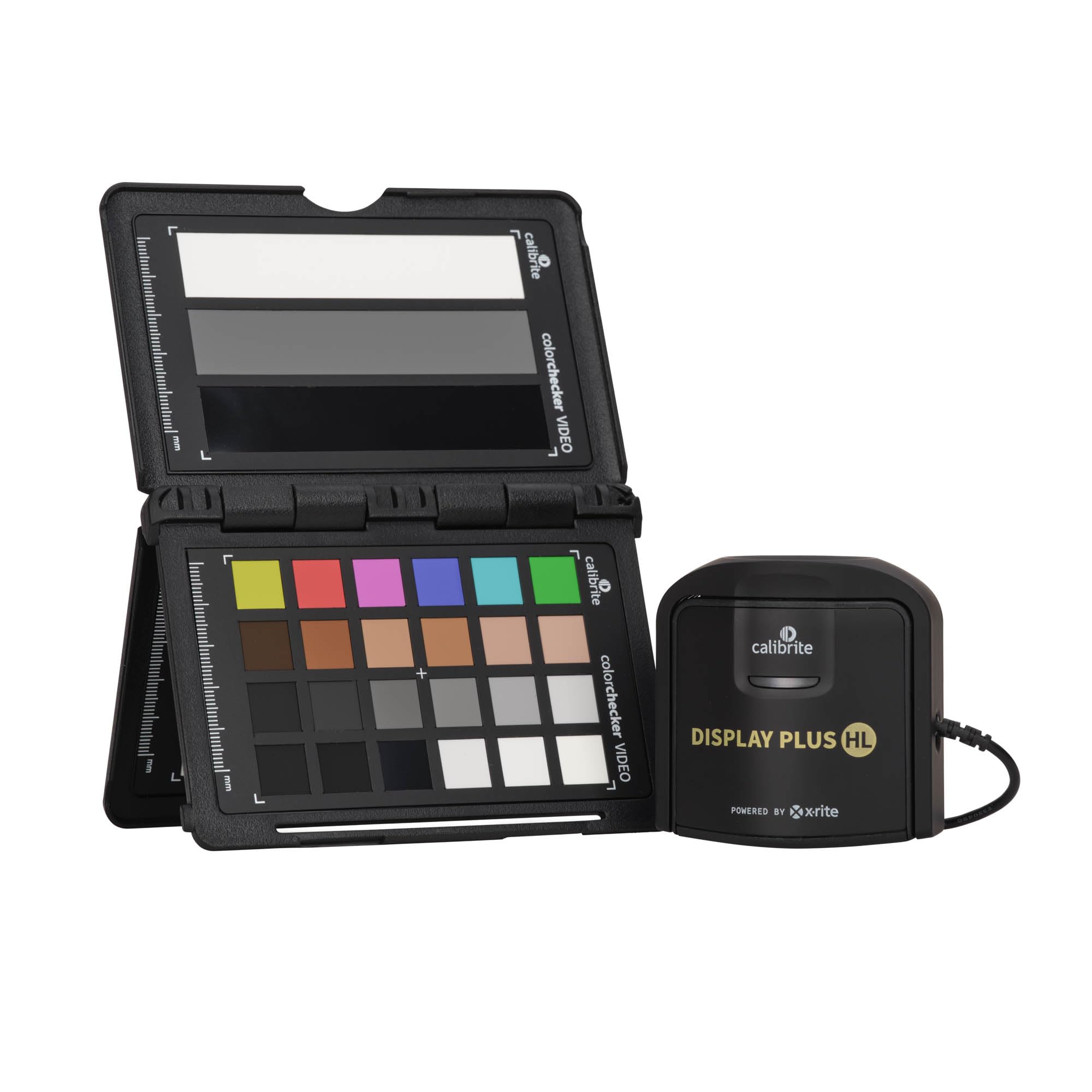 Calibrite Video Photo Kit - Display Plus HL & Passport Video 2 (CCPLHL-PPV2) | Professional Color Calibration Tools for Photographers & Videographers | Perfect for Studio, Editing, and Content Creation