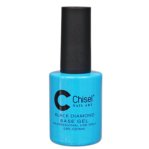 Chisel Black Diamond Base Coat - Long-Lasting Nail Polish for Gel & Acrylic Nails | Perfect for Manicures, Pedicures & Salon Use