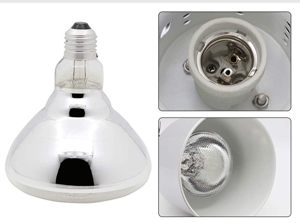 Commercial Heat Lamp Food Warmer - 250W Heating Bulb with Telescopic Hanging Chandelier (4 Pack) - Keep Food Warm for Restaurants, Buffets & Catering - Perfect for Hot Food Display, Buffet Lines & Outdoor Events