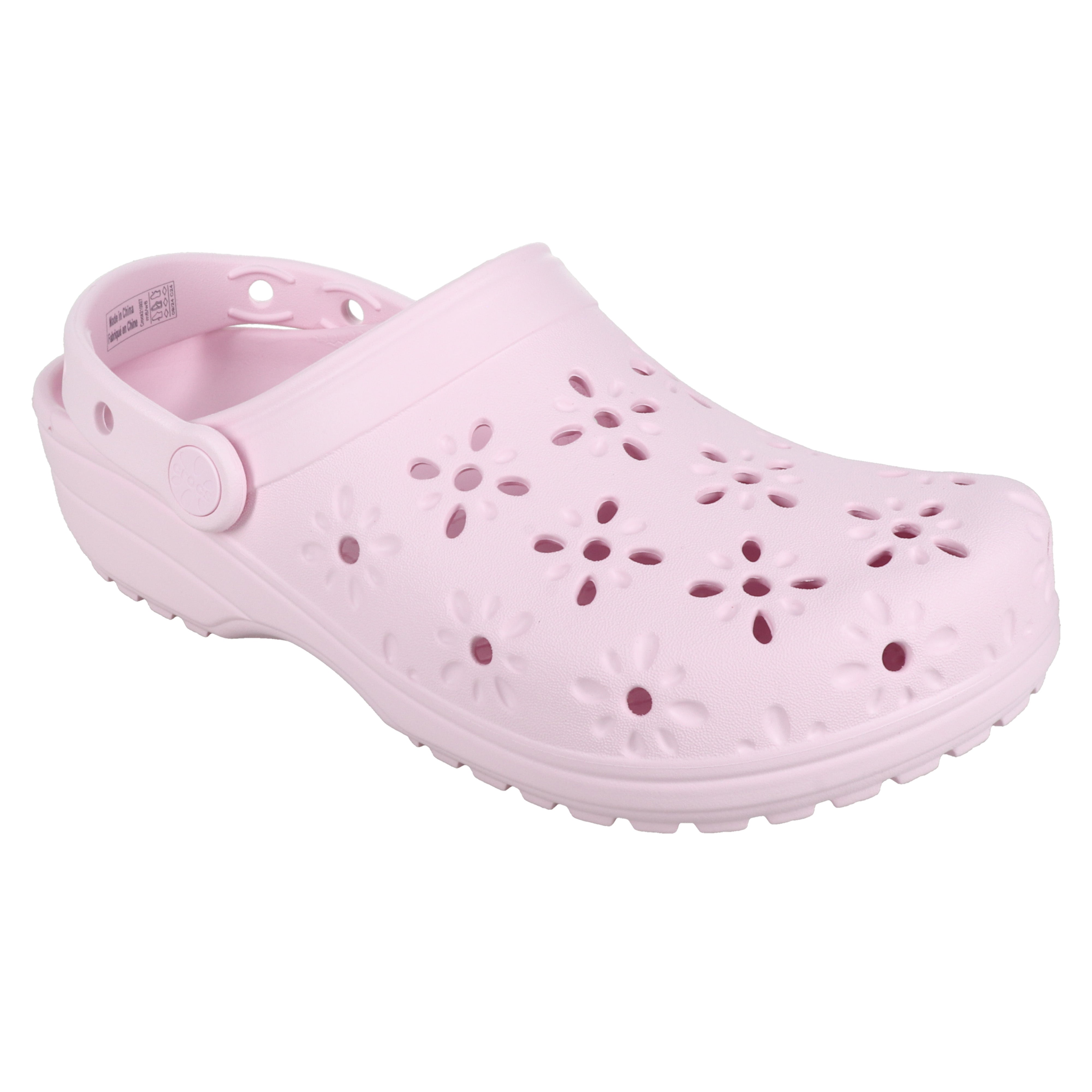 Women's Floral Cut Out Clogs - Comfortable Summer Garden Shoes for Women, Outdoor Beach Slides & House Slippers