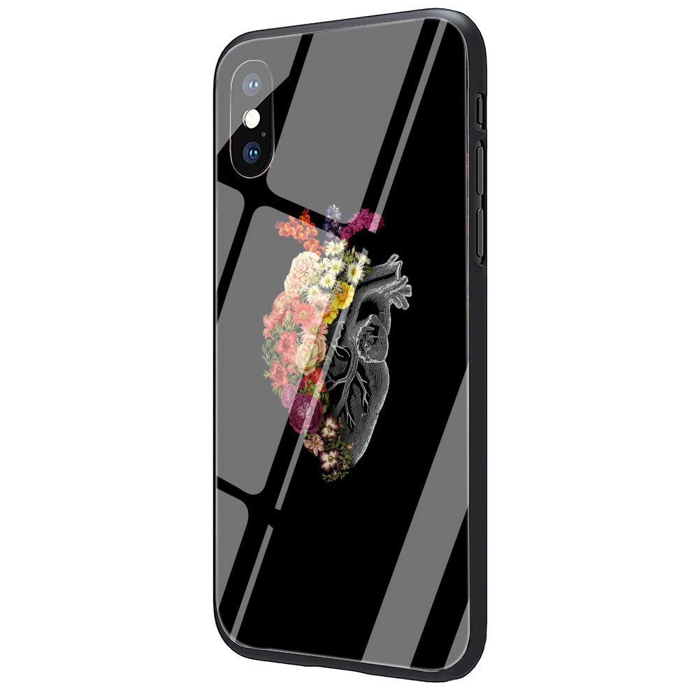 Medical Human Organs Tempered Glass Phone Case for iPhone X/Xs Max/XR/8/7/6/6S Plus - Shatterproof Protective Cover (Compatible with iPhone 6 Plus & 6S Plus) | Perfect for Medical Students, Anatomy Enthusiasts & Halloween Costumes