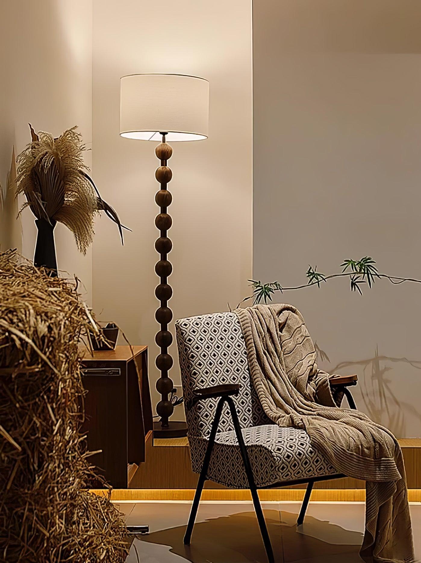 Hugo Barbell Floor Lamp - Modern Industrial Style Adjustable Standing Light for Living Room, Bedroom, or Office - Perfect for Reading, Working, and Ambient Lighting